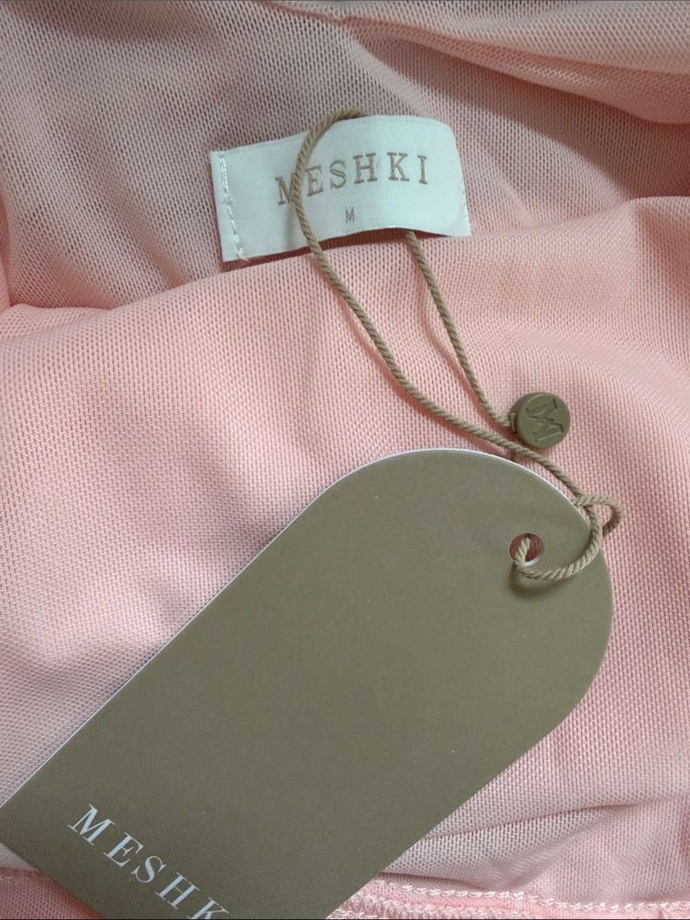 Off-Shoulder Blush Pink Evening Gown - Picture 10 of 11